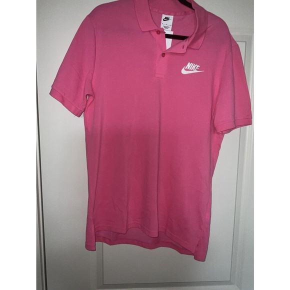 Nike Sportswear Men's Pink/White Logo Polo (909746-694) Sizes Medium - NWT - Picture 3 of 10